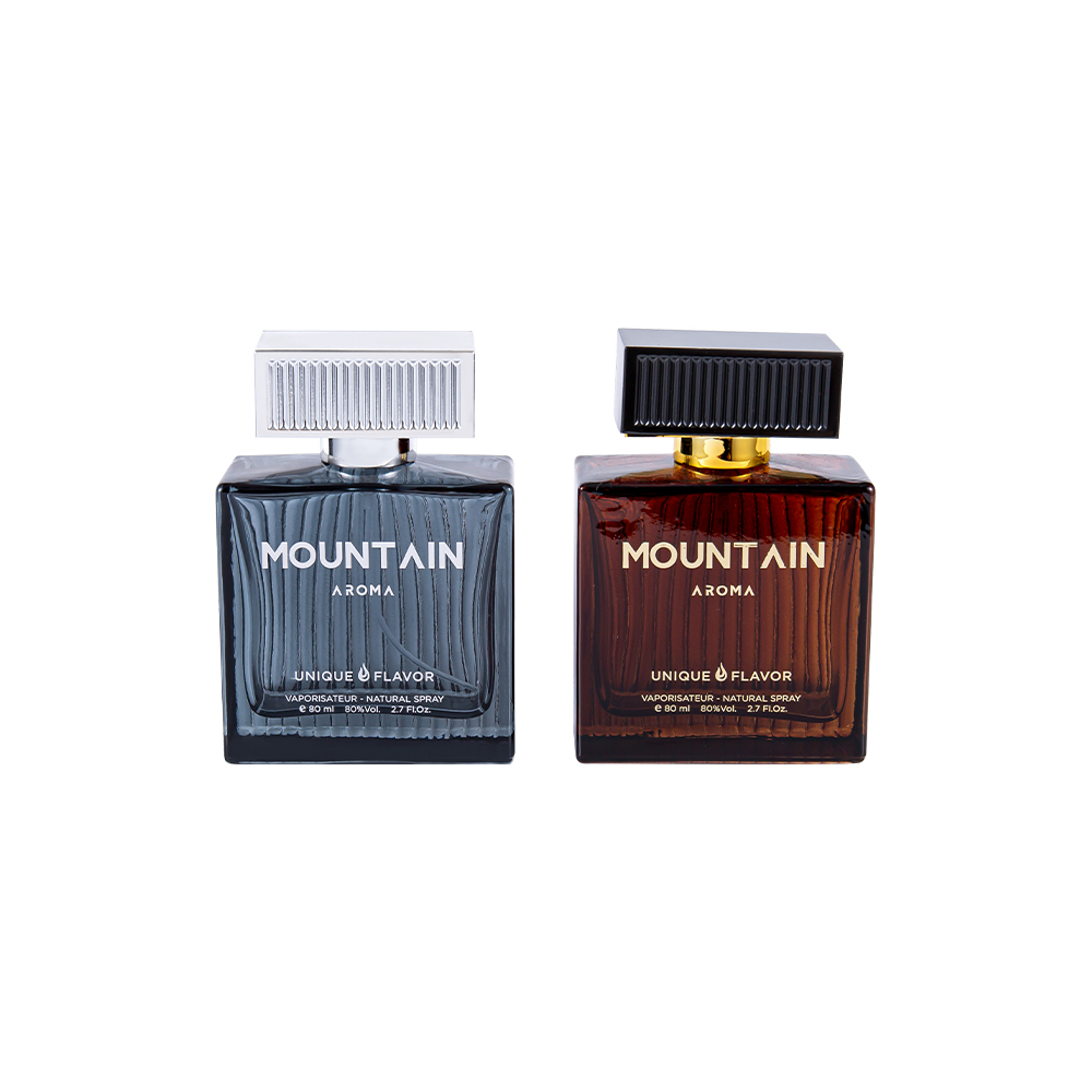 Garrafa de perfume de vidro das listras verticais de GC4311-WJ2092 80ML com tampa plástica das listras do ABS