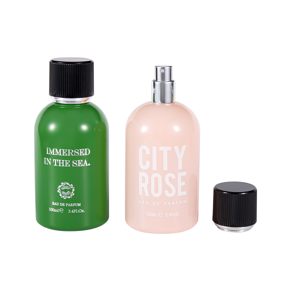 Garrafa de perfume de vidro decorativa brandnew de GC4463-WJ2361 100ML com tampão preto do perfume