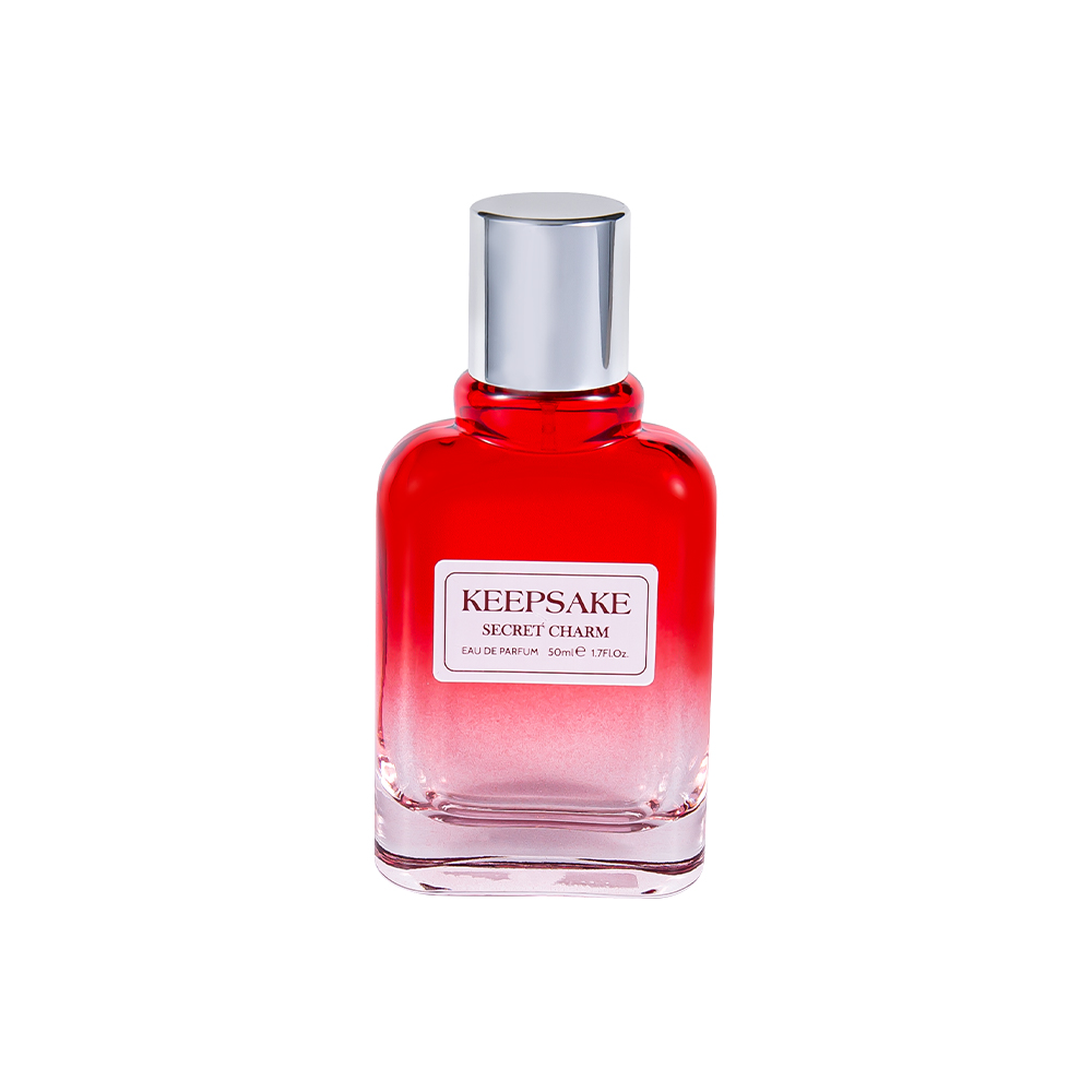 Garrafa de perfume de vidro vazia brandnew de KY861-WJ412 50ML com tampa de prata brilhante