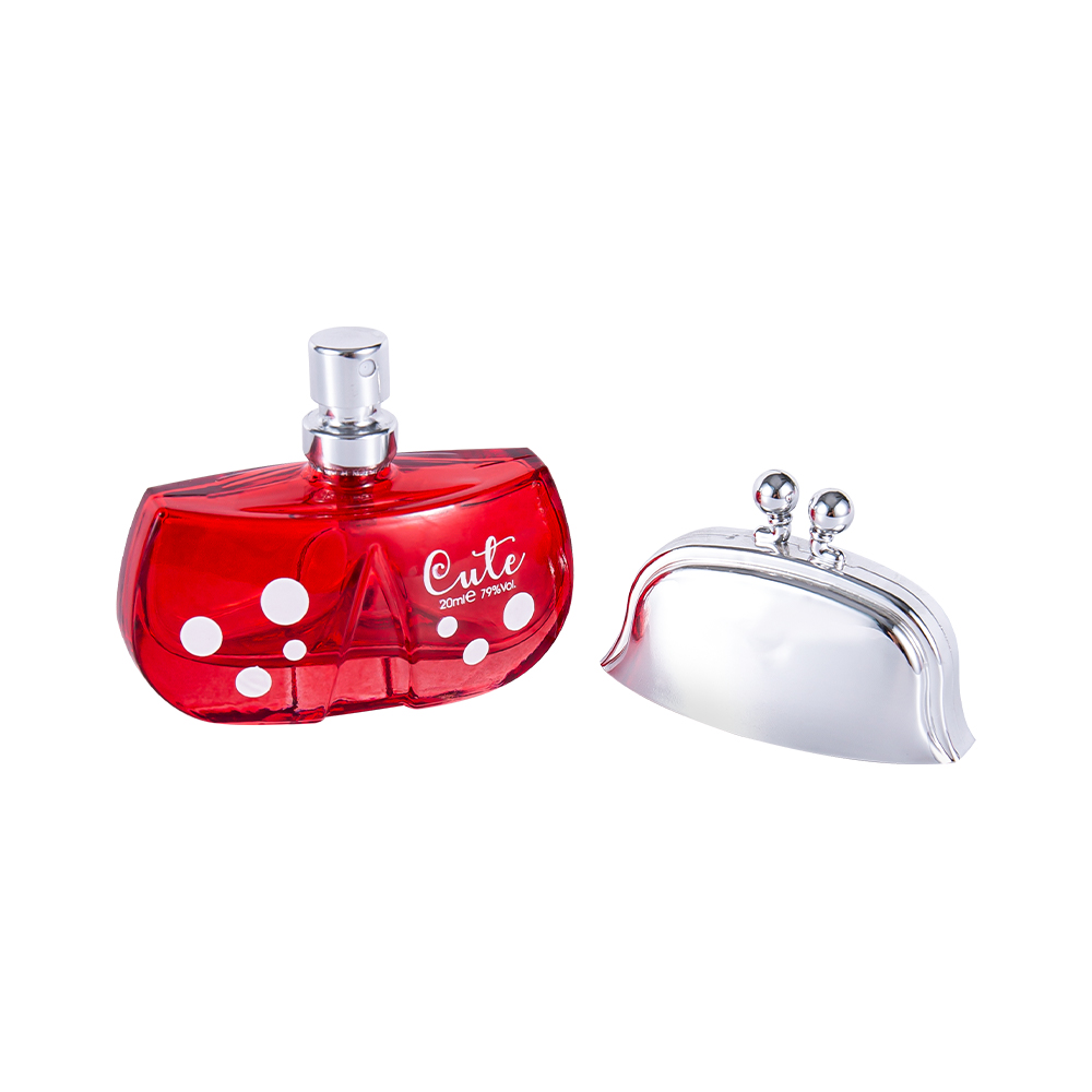 KY2068-WJ2117 Frasco de perfume de inseto bonito de 30ML, tampa prateada, amostra grátis